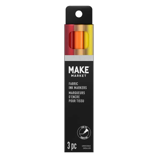 Warm Fine Tip Fabric Ink Markers by Make Market&#xAE;